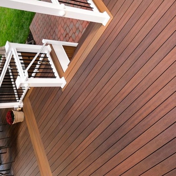 Burnt Umber — Fiberon Concordia Symmetry Decking Plugs — Burnt Umber, 100-Pack