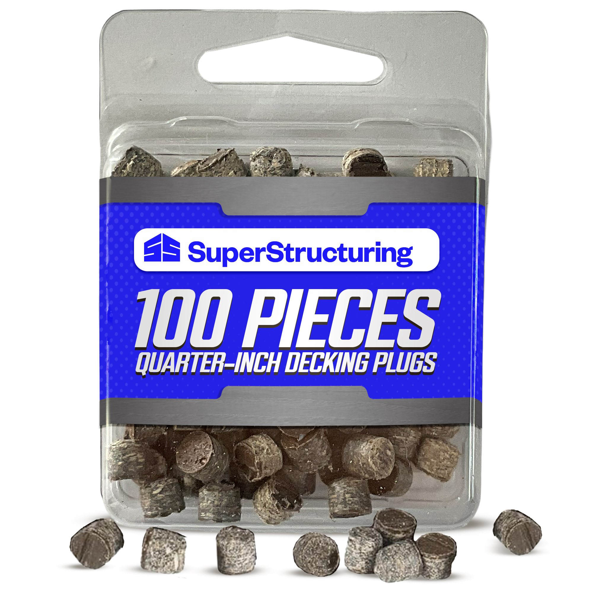 SuperStructuring 100 Piece Quarter-Inch Decking Plugs